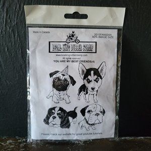 Local King Rubber You Are My Best Friends Rubber Stamp Set, Rubber Dog Stamps